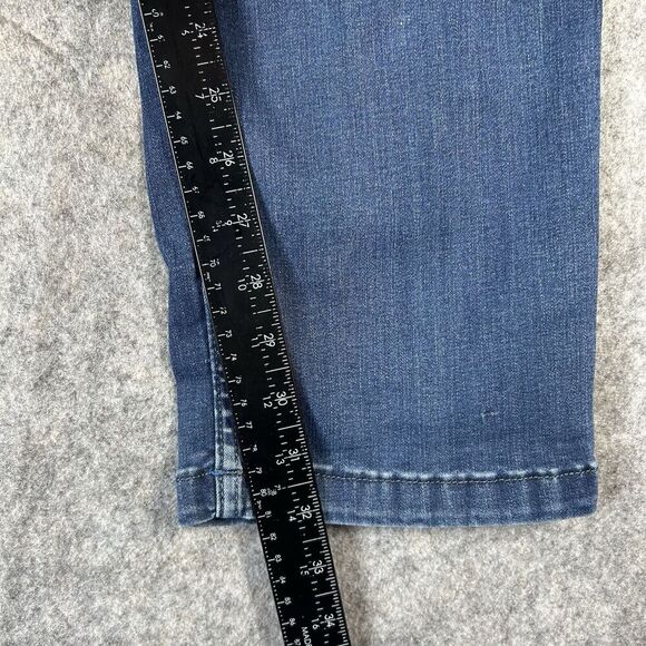 Mugsy Fultons Jeans Mens 40x32 (Fits 36x32) Blue Stretch Denim Straight Flawed - Picture 12 of 15